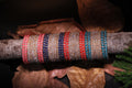Mix and Max Leaf Glass Bangle